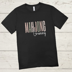 Mahjong granny   Grappige mahjong T-shirt