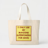 mahjong grote tote bag (Voorkant)