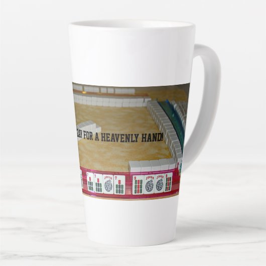 Mahjong Heavenly Hand Coffee Mug Latte Mok (Rechterhoek)