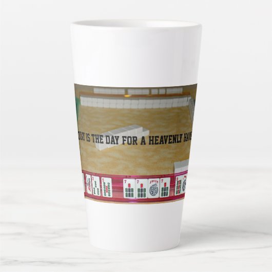 Mahjong Heavenly Hand Coffee Mug Latte Mok (Voorkant)