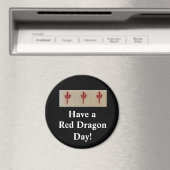 Mahjong - hebben een rode draak dag magneet (Insitu (Vaatwasser))