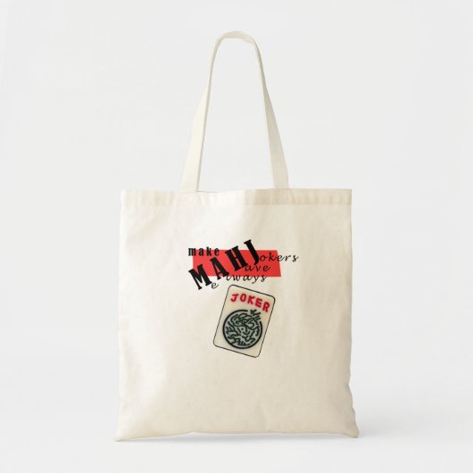 Mahjong heeft altijd grapjes tote bag (Voorkant)
