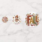 Mahjong + Herfst Tafelconfetti Confetti (Achterkanten)