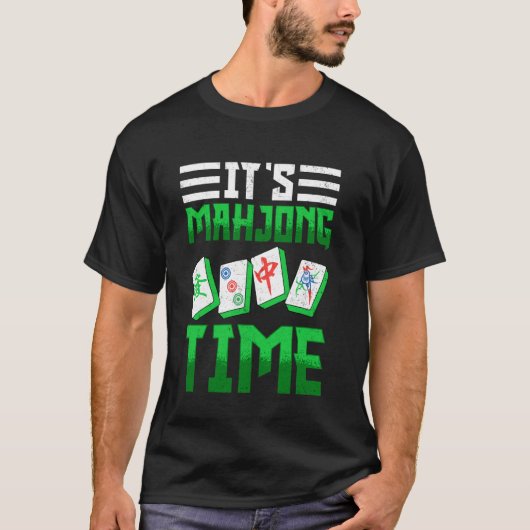 Mahjong - Het is Mahjong Tijd T-shirt (Voorkant)