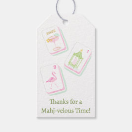 Mahjong Hostess | Bedankt voor een Mahj-velous Ti Cadeaulabel