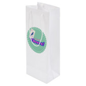 Mahjong Hostess Wijn Cadeautas (Achterkant Gekanteld)