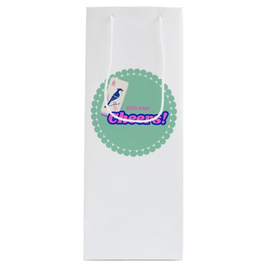 Mahjong Hostess Wijn Cadeautas (Voorkant)