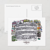 Mahjong in Hong Kong Briefkaart (Voorkant / Achterkant)