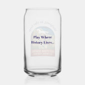 Mahjong in the Gap - Beverage Glass Blikvorm Glas (Achterkant)