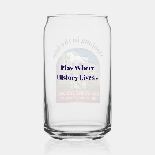 Mahjong in the Gap - Beverage Glass Blikvorm Glas (Achterkant)