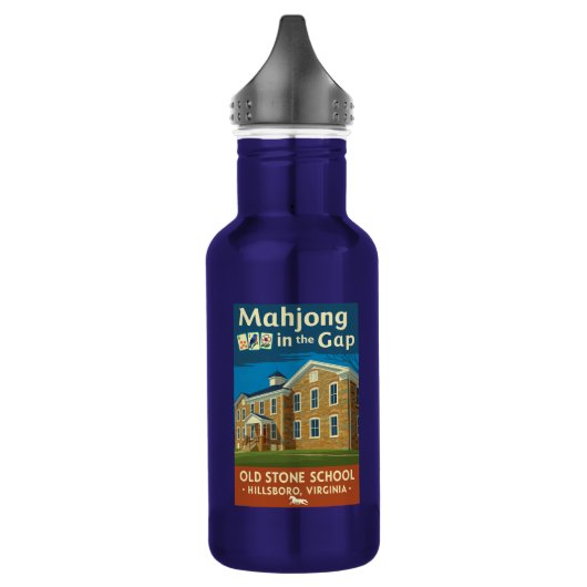 Mahjong in the Gap - Water Bottle 18oz Waterfles (Links)