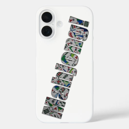 Mahjong IPhone 16 Case (Achterkant)
