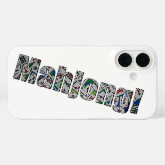 Mahjong IPhone 16 Case (Achterkant (horizontaal))