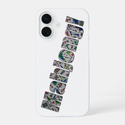 Mahjong iPhone 16 Hoesje (Achterkant)
