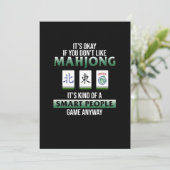 Mahjong is een slimme speler kaart (Staand voorkant)