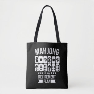 Mahjong is mijn pensioenplan   Funny mahjong Tote Bag