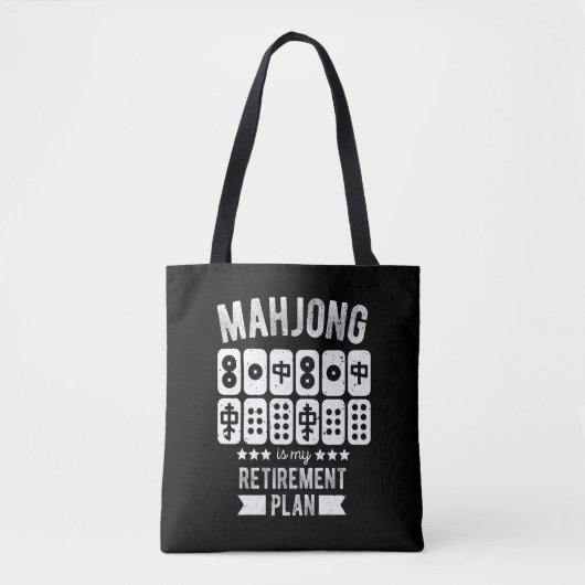 Mahjong is mijn pensioenplan | Funny mahjong Tote Bag (Voorkant)