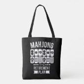 Mahjong is mijn pensioenplan | Funny mahjong Tote Bag (Achterkant)