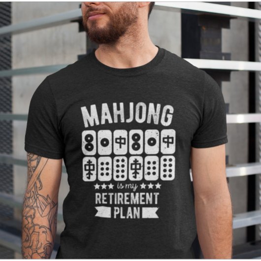 Mahjong is mijn pensioenplan t-shirt