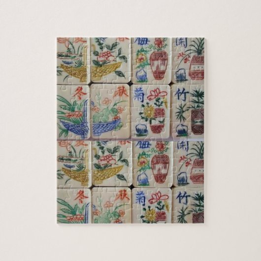 Mahjong Jigzaag Puzzle Legpuzzel (Verticaal)