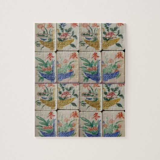 Mahjong Jigzaag Puzzle Legpuzzel (Verticaal)