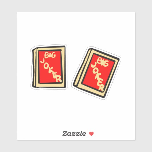 Mahjong Joker Tegel Stickers (Vel)