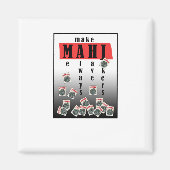 mahjong jokers logo magneet (Voorkant)