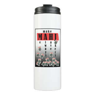 mahjong jokers logo thermosbeker