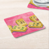 Mahjong Kartonnen Onderzetters (Schuin)