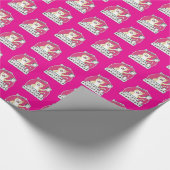 Mahjong kat kreeg tsumo /Fu_mahjong winnaar Cadeaupapier (Hoek)