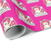 Mahjong kat kreeg tsumo /Fu_mahjong winnaar Cadeaupapier (Rol Hoek)