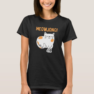 Mahjong Kat Speler Bordspel Mah Jong China Soli T-shirt