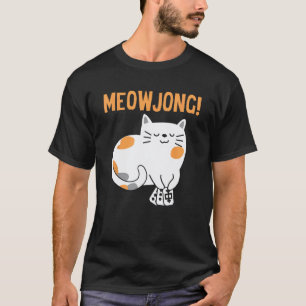 Mahjong Kat Speler Bordspel Mah-Jongg China Soli T-shirt