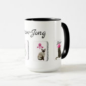 Mahjong Kat Tegels Mok (Voorkant rechts)