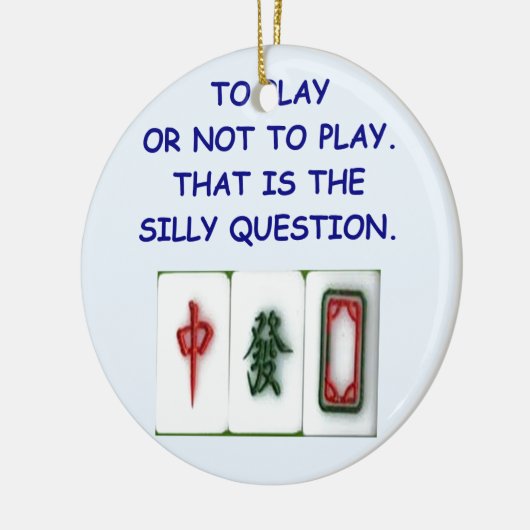 mahjong keramisch ornament (Links)