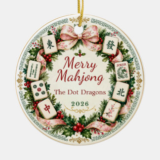 Mahjong Kerst Ornament Cadeau