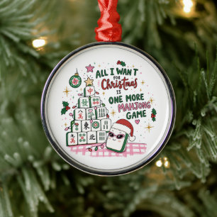 Mahjong Kerst Ornament Nog Een Partij Grappig