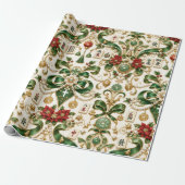 Mahjong Kerstmis Cadeaupapier (Uitgerold)