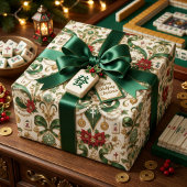 Mahjong Kerstmis Cadeaupapier