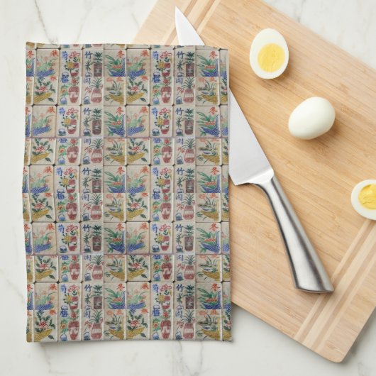 Mahjong Kitchen Hand Towel Theedoek (Quarter Fold)