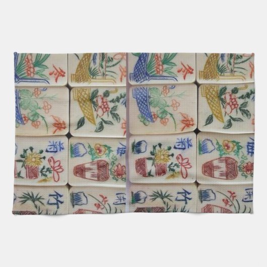 Mahjong Kitchen Hand Towel Theedoek (Horizontaal)