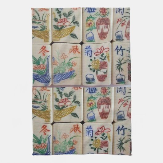 Mahjong Kitchen Hand Towel Theedoek (Verticaal)