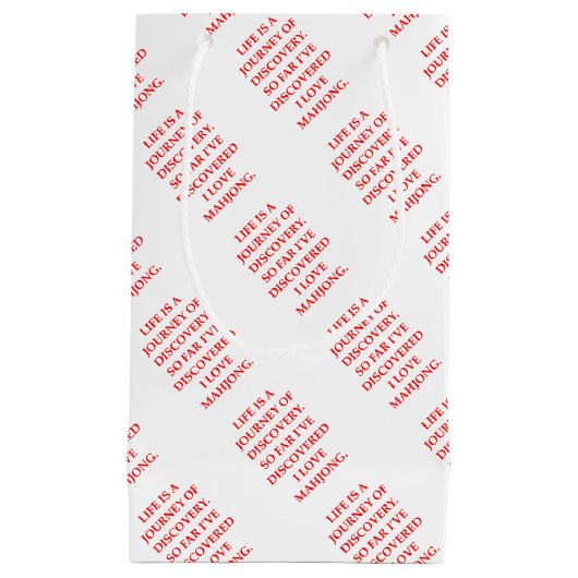 mahjong klein cadeauzakje (Voorkant)