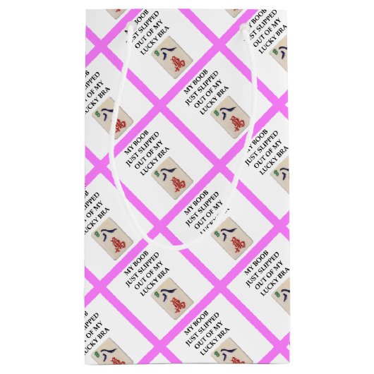 mahjong klein cadeauzakje (Achterkant)