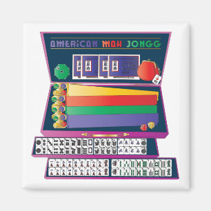 Mahjong koffer magneet