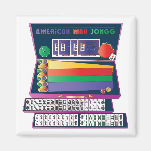 Mahjong koffer magneet (Voorkant)