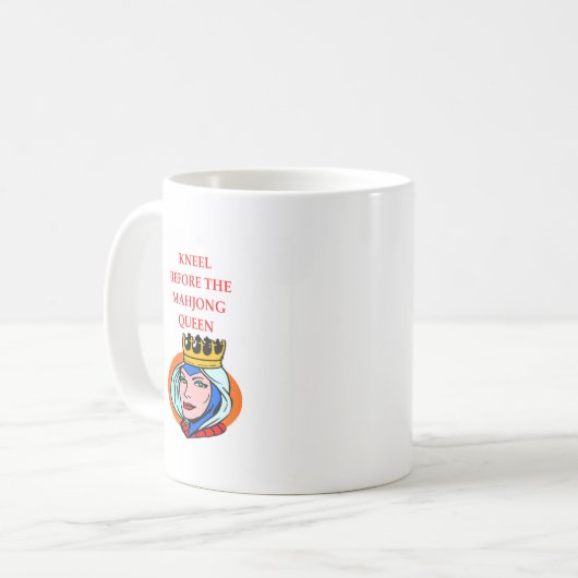 mahjong koffiemok (Voorkant links)