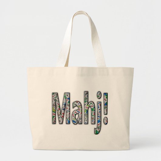 Mahjong Large Tote Bag - Mahj! (Voorkant)