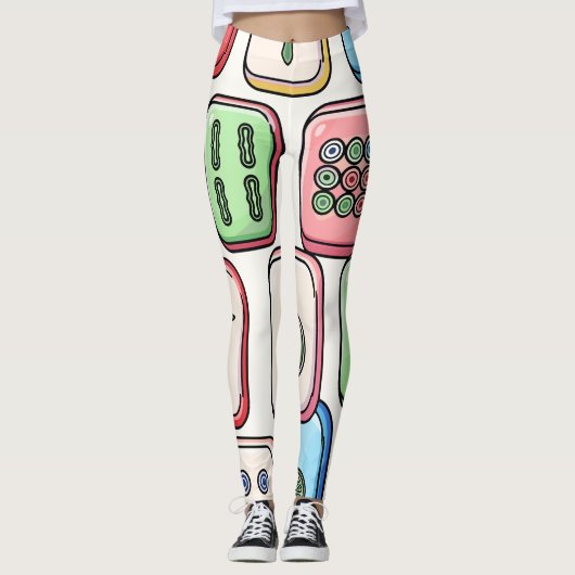 Mahjong Leggingen Leggings (Voorkant)