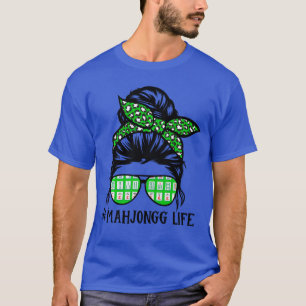 Mahjong Leven Vrouwen Wanordelijke Buns Chinese Sp T-shirt